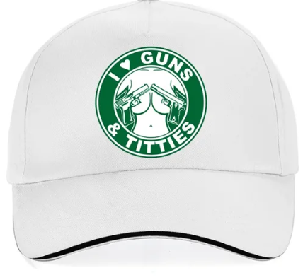 I Love Guns n Titties Funny Baseball Cap