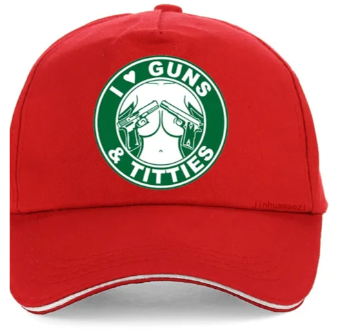 I Love Guns n Titties Funny Baseball Cap