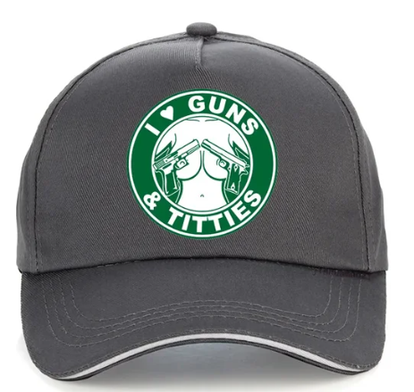 I Love Guns n Titties Funny Baseball Cap