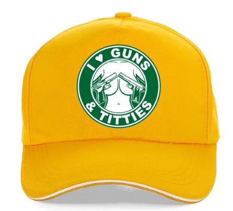 I Love Guns n Titties Funny Baseball Cap