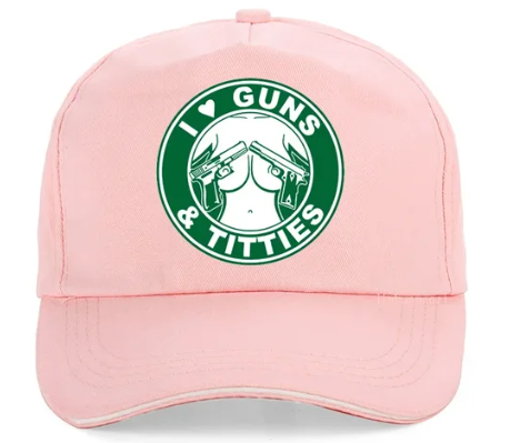 I Love Guns n Titties Funny Baseball Cap