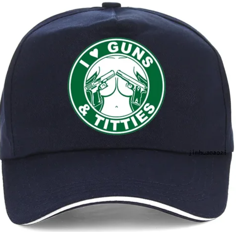 I Love Guns n Titties Funny Baseball Cap