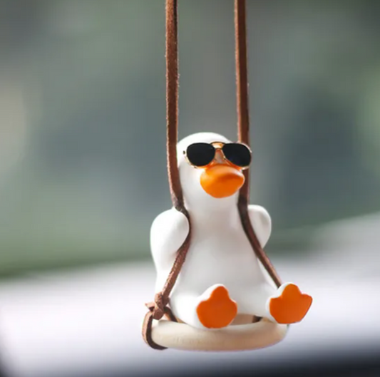 Cute Swinging Duck Car Ornament