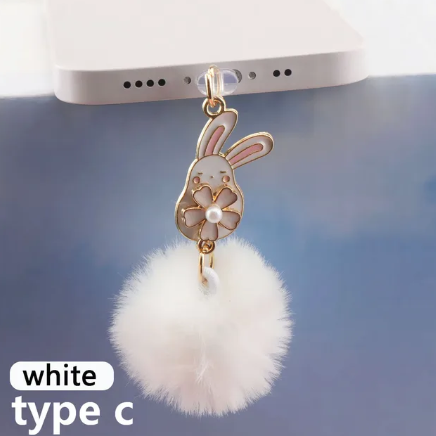 Cut Bunny Phone Dust Plug