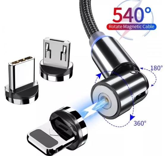 Magnetic Rotating Charger Cable