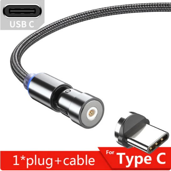 Magnetic Rotating Charger Cable