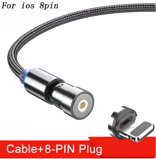 Magnetic Rotating Charger Cable