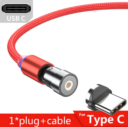 Magnetic Rotating Charger Cable