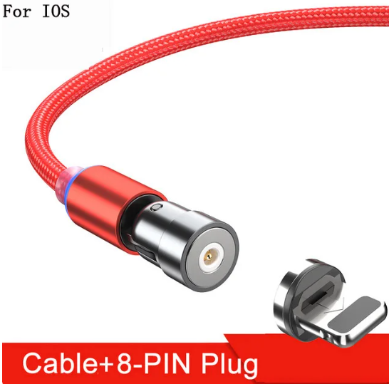 Magnetic Rotating Charger Cable