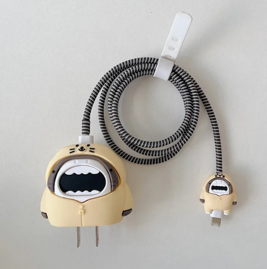 Cute 4pcs iPhone Charger Protector