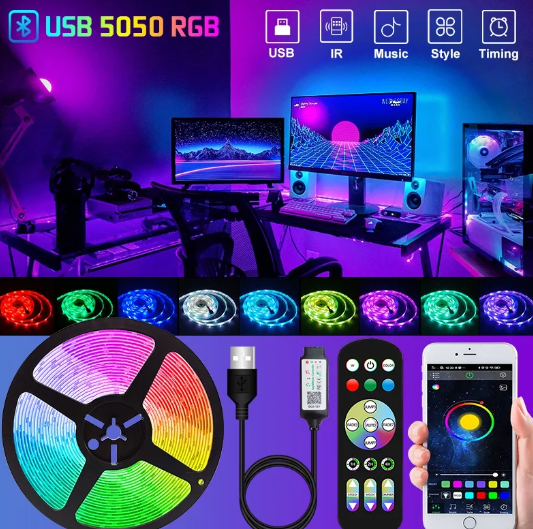 Bluetooth RGB LED Strip Lights