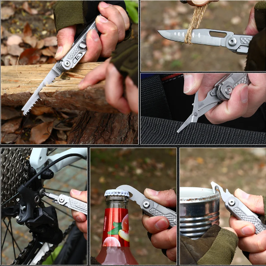 11 in 1 Mini Multitool Folding Knife