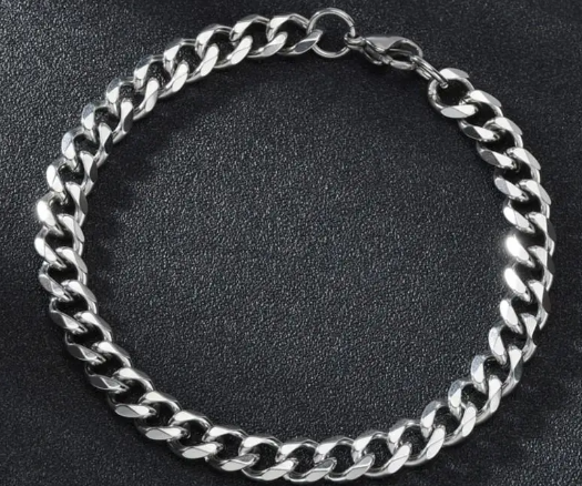 Simple Stainless Steel Chain Link Bracelets