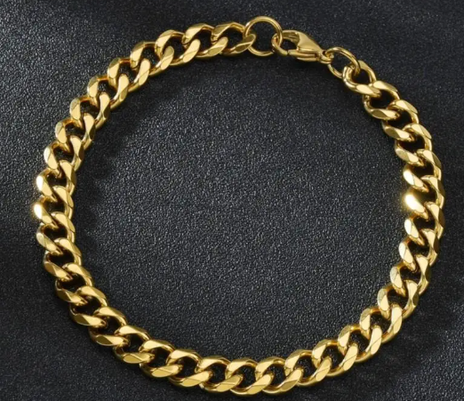 Simple Stainless Steel Chain Link Bracelets