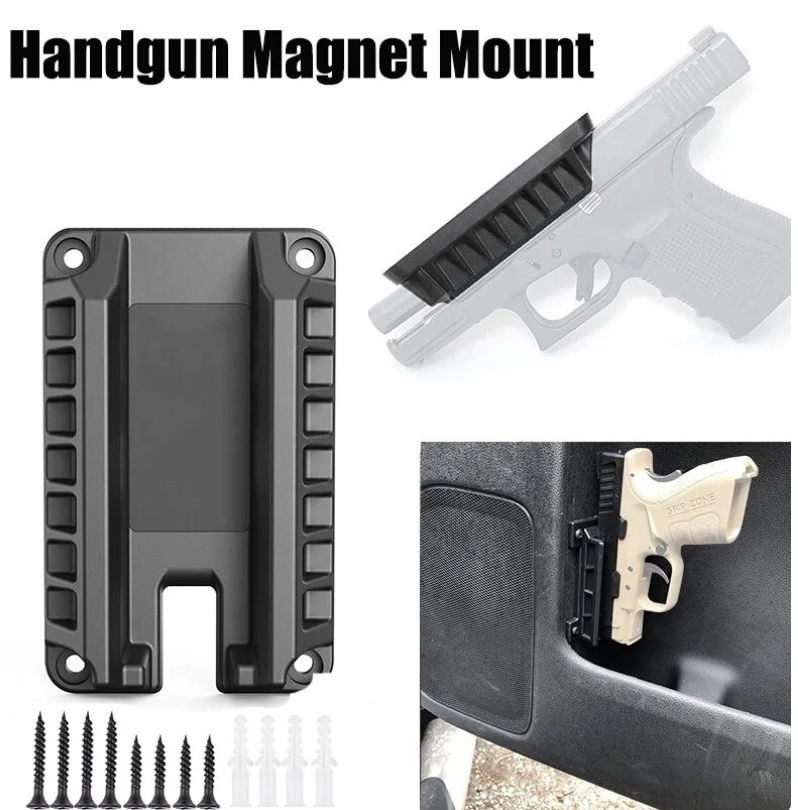 Self Defense Tactical Hand Gun Vehicle Magnet Mount