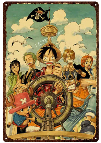 One Piece Metal Plaque Poster