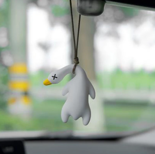 Funny Swinging Goose Car Ornament